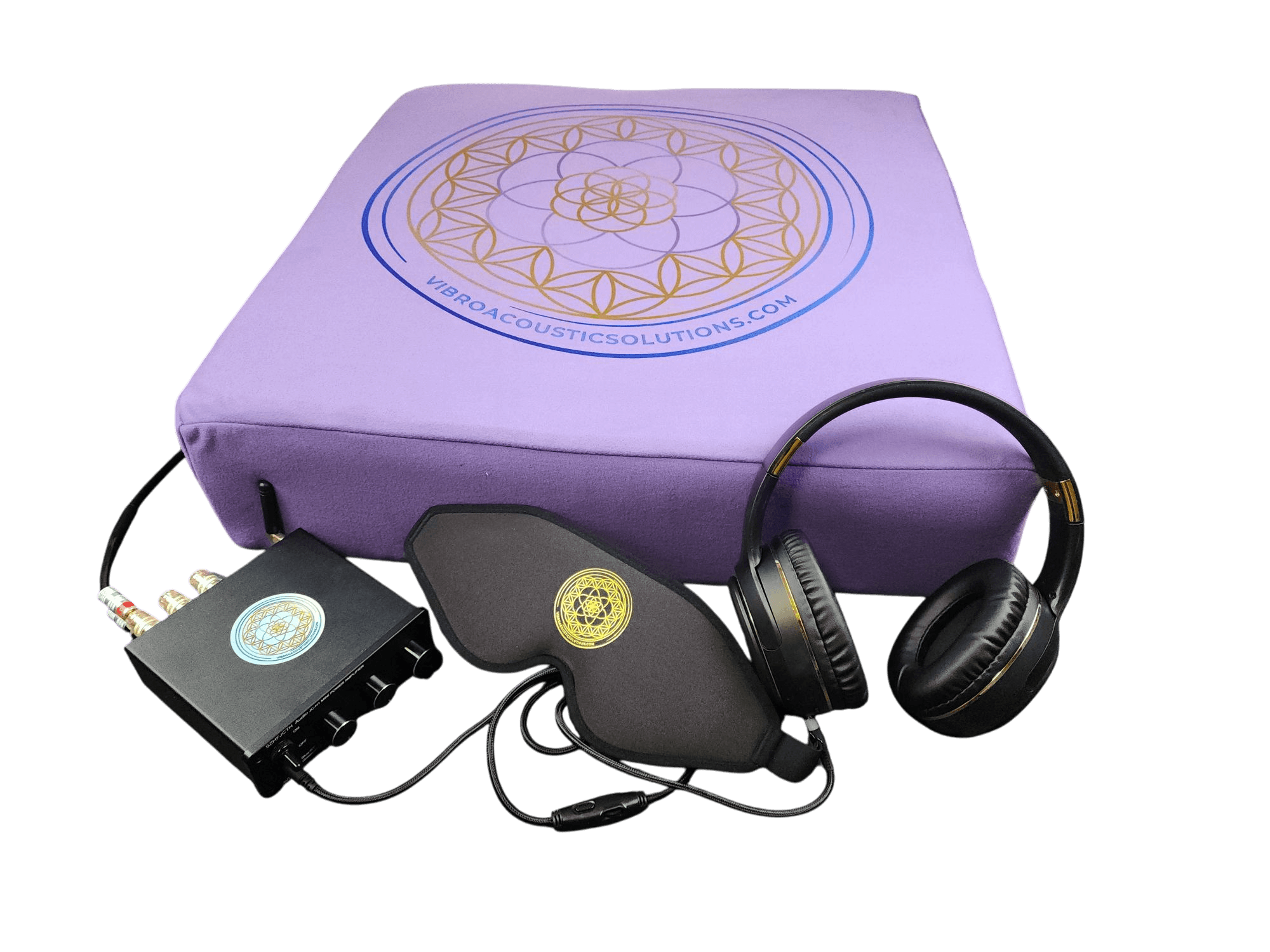 Vibroacoustic Therapy Meditation Cushion bundle with custom amplifier Vibroacoustic Solutions