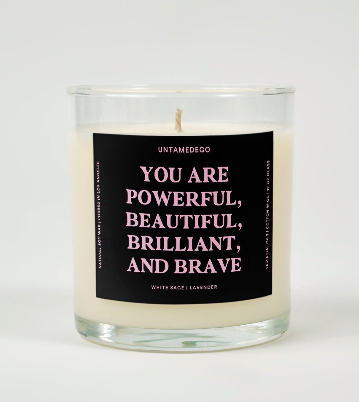 Watch Me Manifest Everything I Want Glass Candle UntamedEgo LLC.