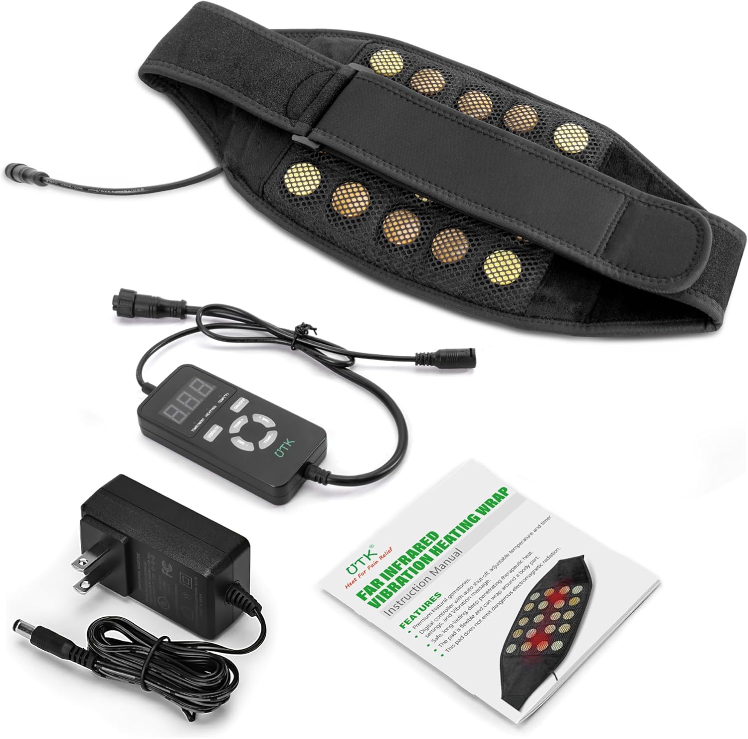 Wearable Far Infrared Heating Pad for Back Pain Relief iReliev