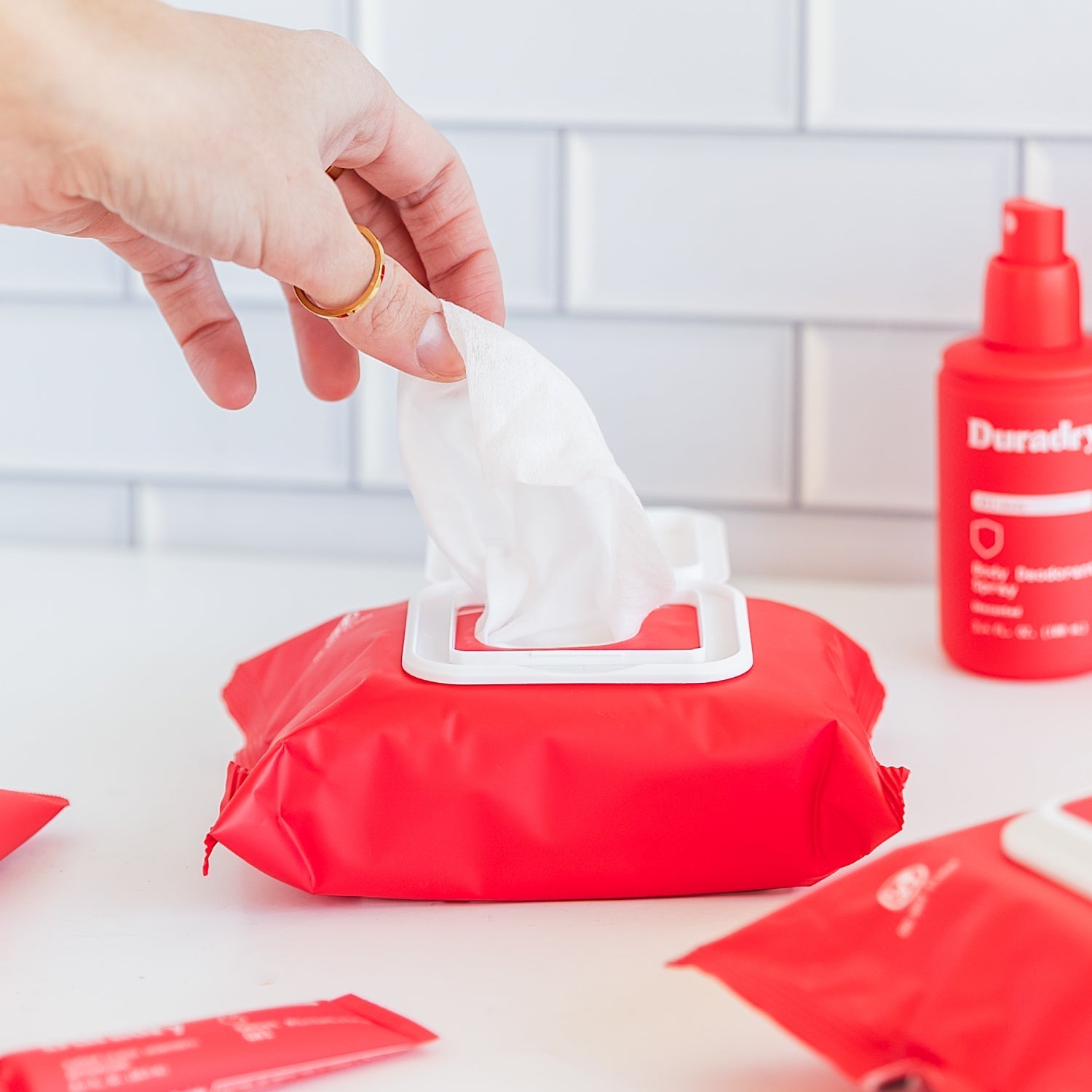 Whole Body Antiperspirant Wipes Duradry