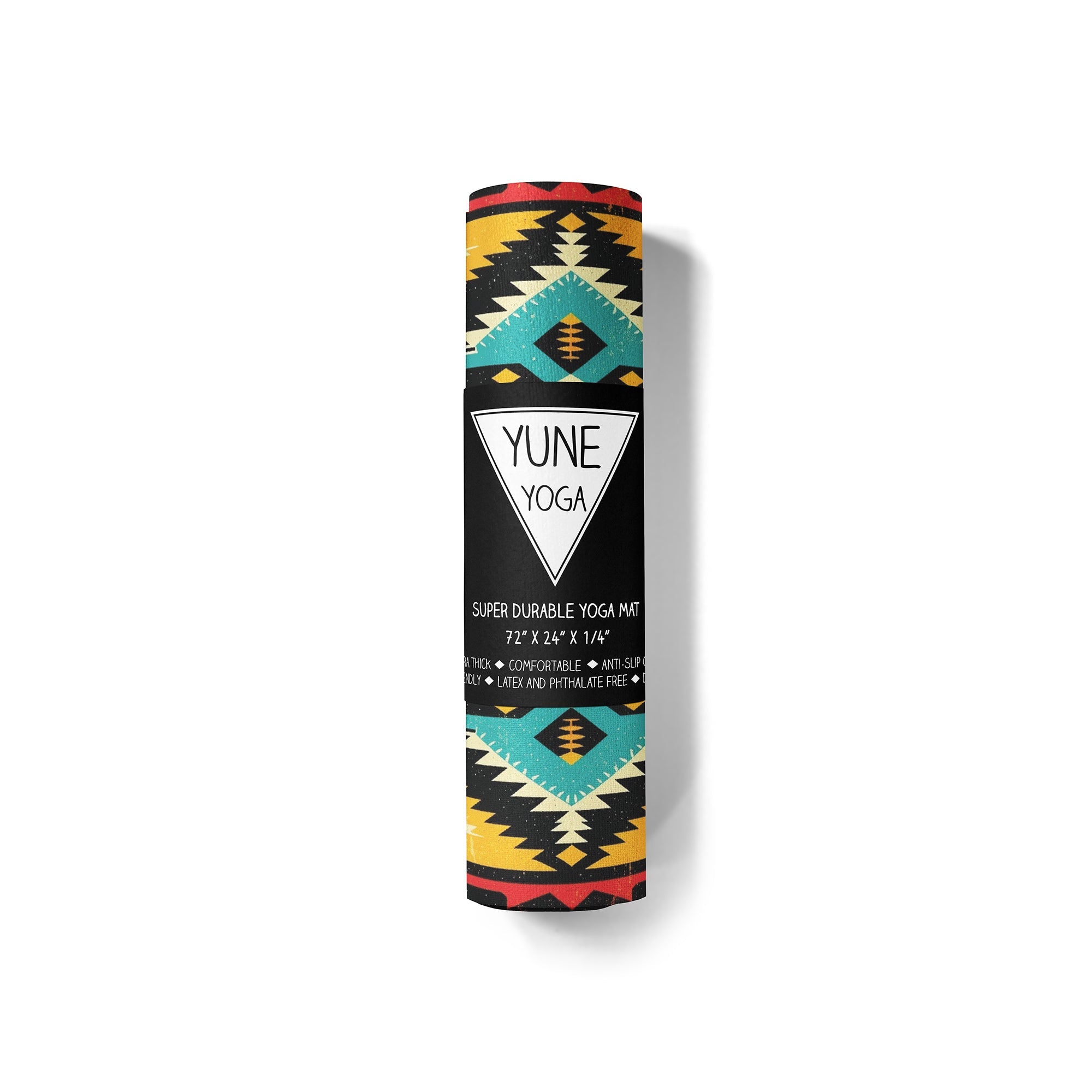 Wolfs Eye Yoga Mat – 6 mm Extra Thick, Double-Sided Non-Slip, Eco-Friendly PER with UV-Printed Design | Yune Yoga