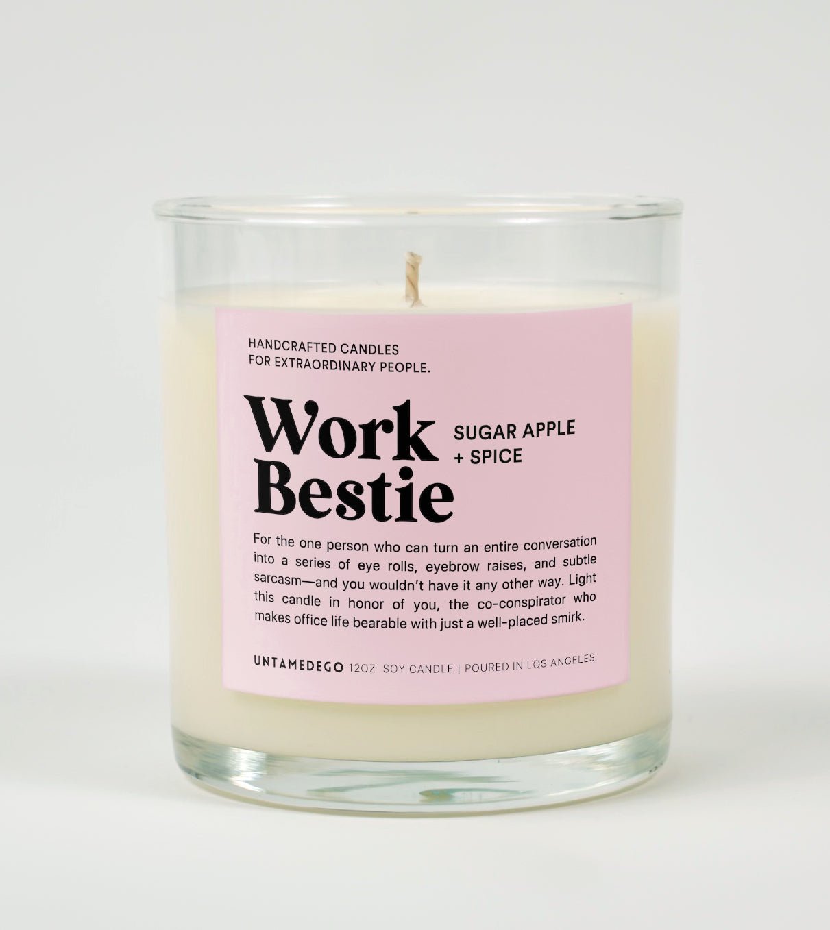 Work Bestie Glass Candle UntamedEgo LLC.