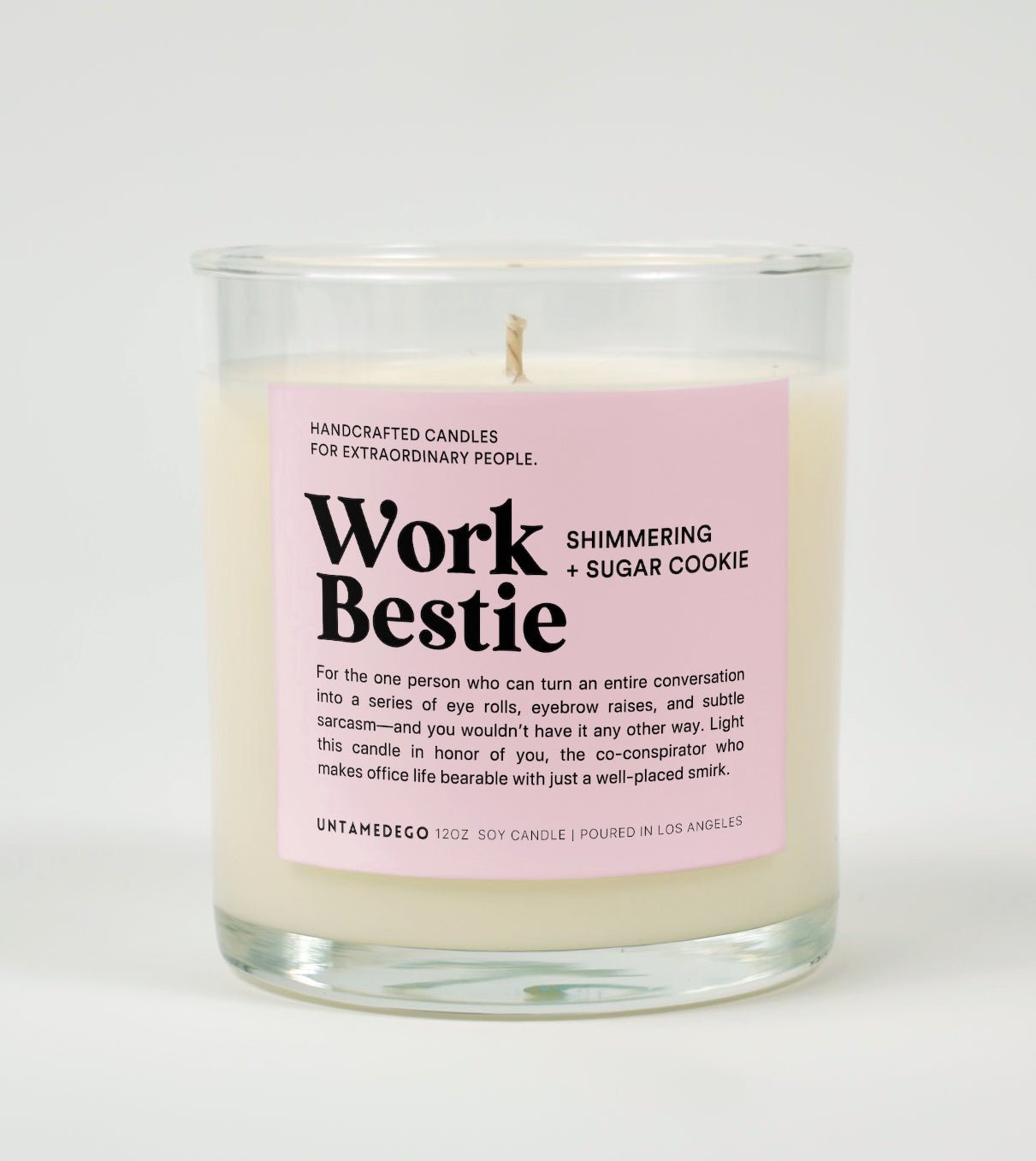 Work Bestie Glass Candle UntamedEgo LLC.