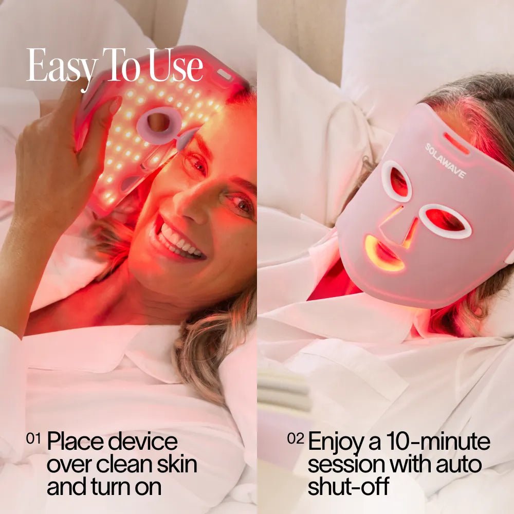 Wrinkle Retreat Face Mask & LightBoost Serum Kit Solawave