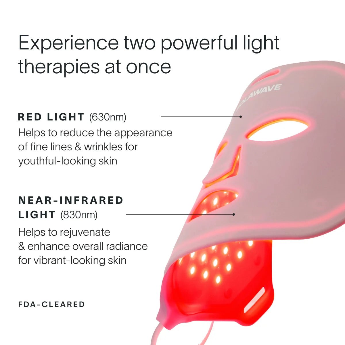 Wrinkle Retreat Red Light Therapy Face Mask Solawave
