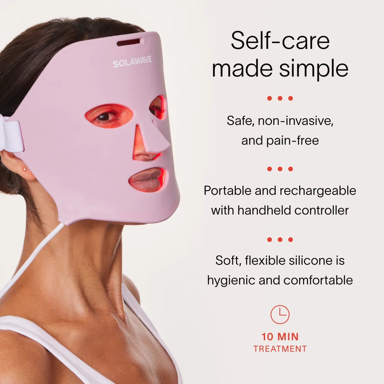 Wrinkle Retreat Red Light Therapy Face Mask Solawave