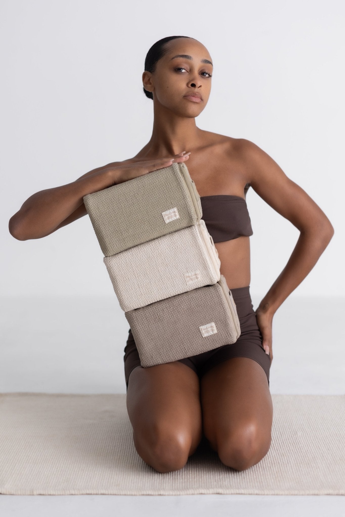 Yoga Block - Naturally Dyed Organic Cotton okoliving