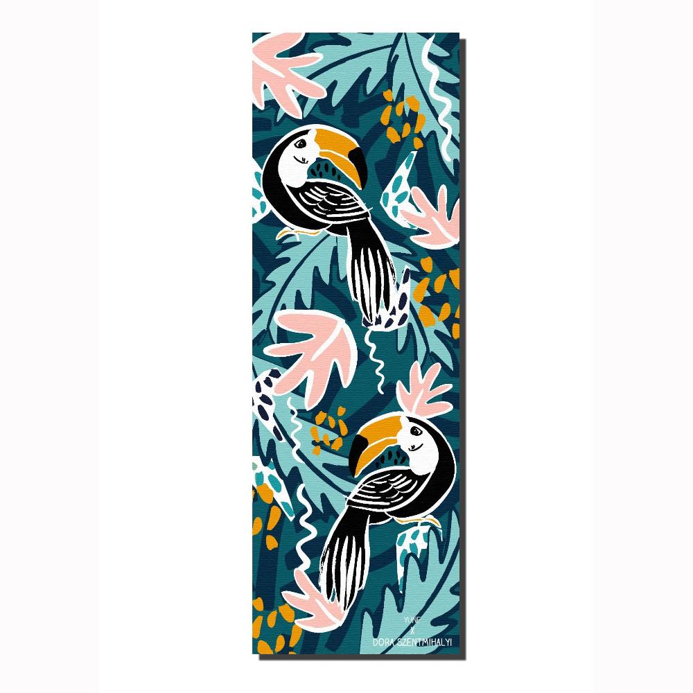 Yoga Mat | 6mm Thick | Birds | Non - Slip | Eco Friendly | Yune Yoga | Toucan Yune Yoga