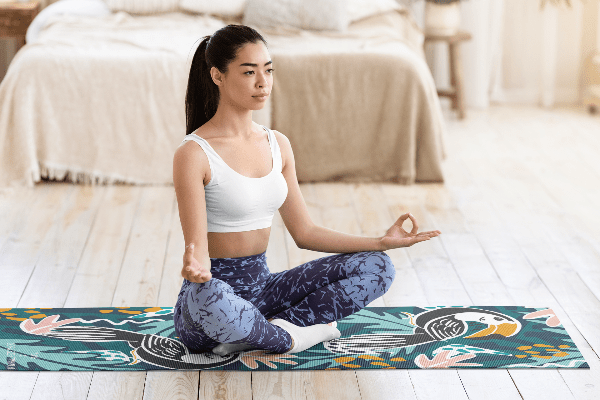 Yoga Mat | 6mm Thick | Birds | Non - Slip | Eco Friendly | Yune Yoga | Toucan Yune Yoga