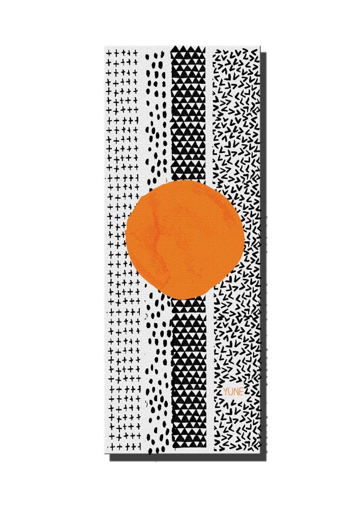 Yoga Mat | 6mm Thick | Black White | Non - Slip | Eco Friendly | Yune Yoga | Bowie Yune Yoga