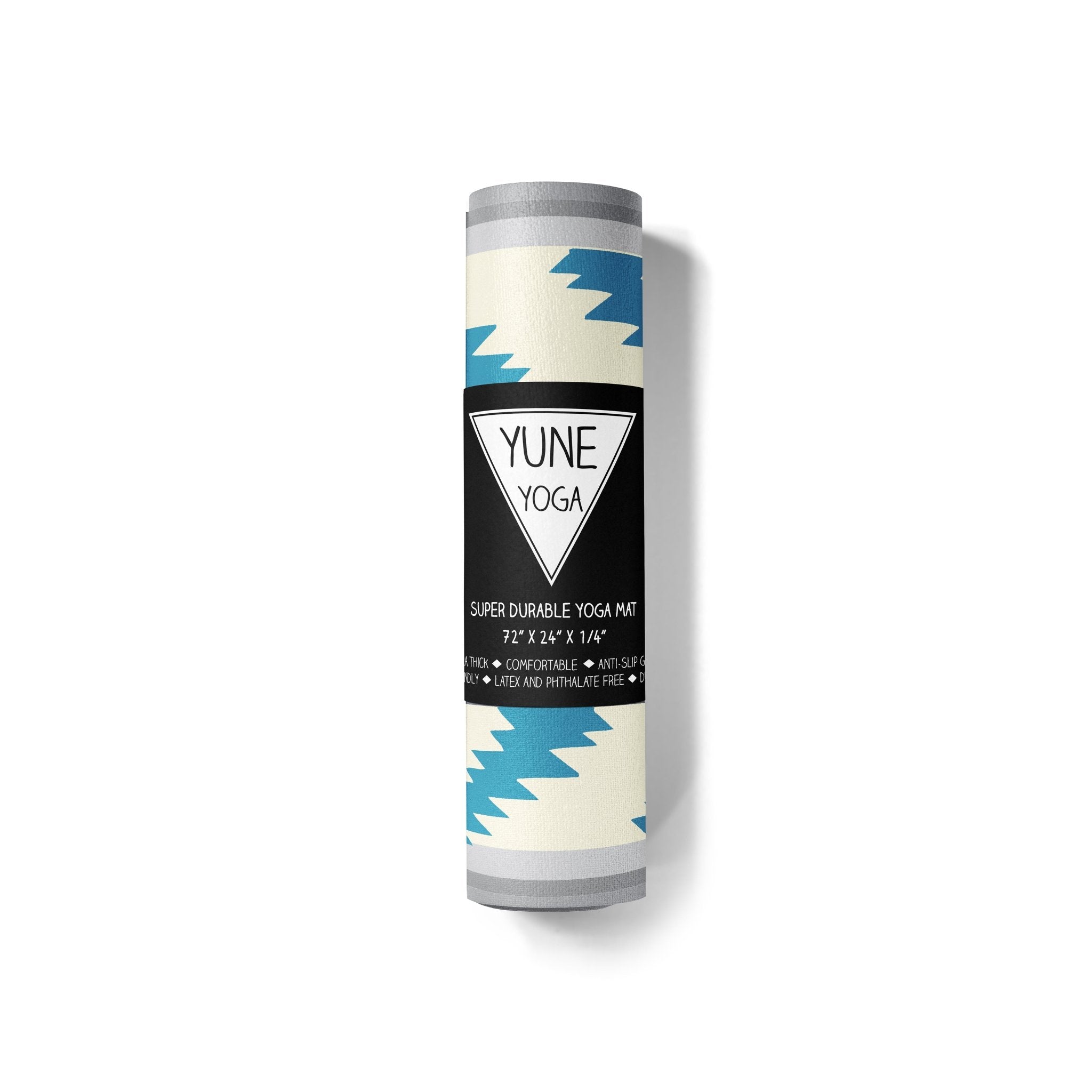 Yoga Mat | 6mm Thick | Blue | Non - Slip | Eco Friendly | Yune Yoga | Bear Creek Juniper Yune Yoga