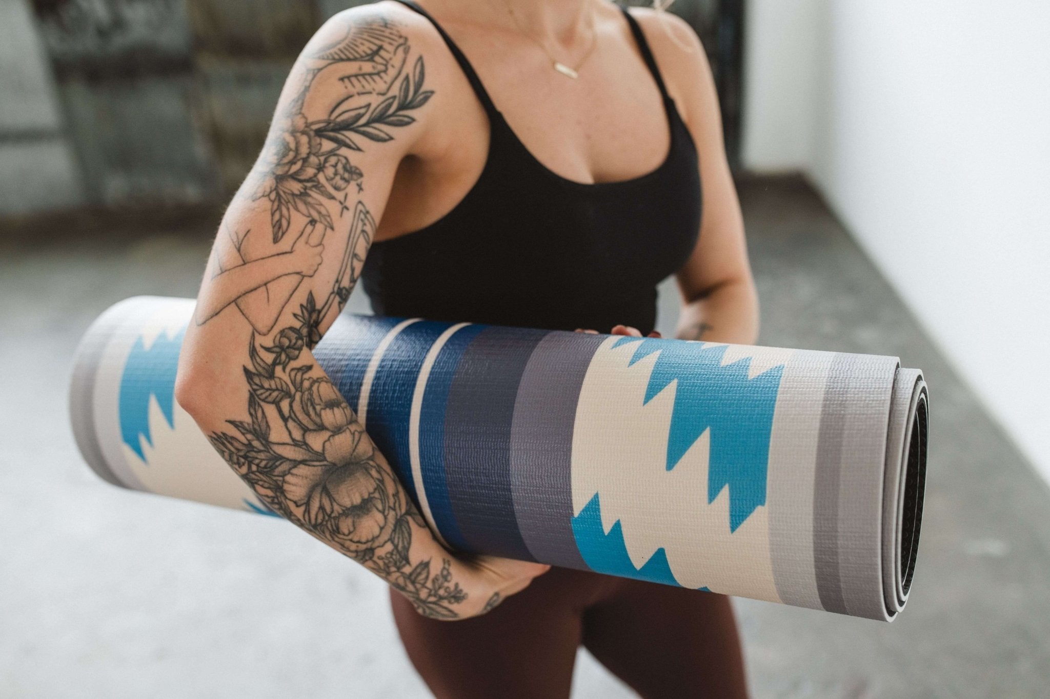 Yoga Mat | 6mm Thick | Blue | Non - Slip | Eco Friendly | Yune Yoga | Bear Creek Juniper Yune Yoga