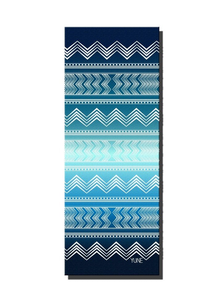Yoga Mat | 6mm Thick | Blue | Non - Slip | Eco Friendly | Yune Yoga | Diamond Yune Yoga