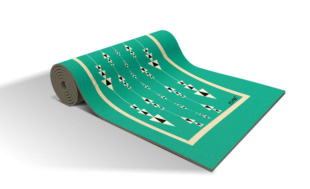 Yoga Mat | 6mm Thick | Blue | Non - Slip | Eco Friendly | Yune Yoga | Jane Yune Yoga