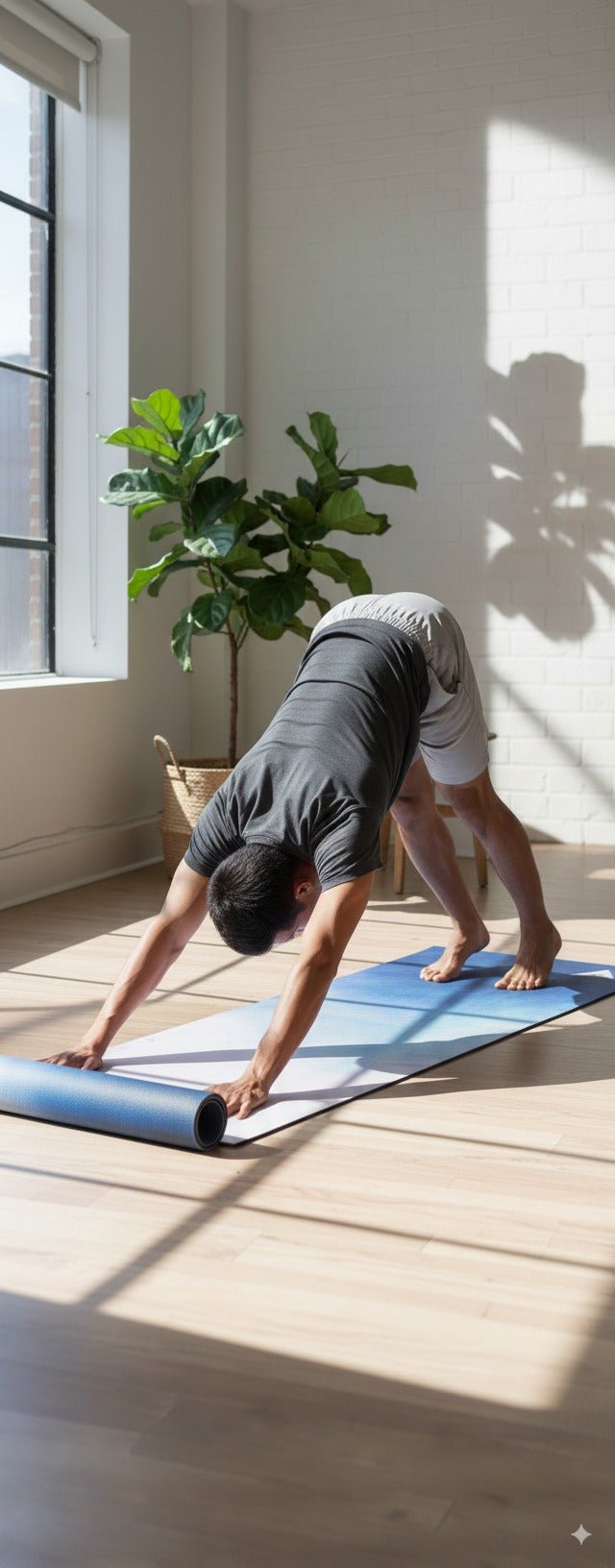 Yoga Mat | 6mm Thick | Blue | Non - Slip | Eco Friendly | Yune Yoga | Serenity Yune Yoga