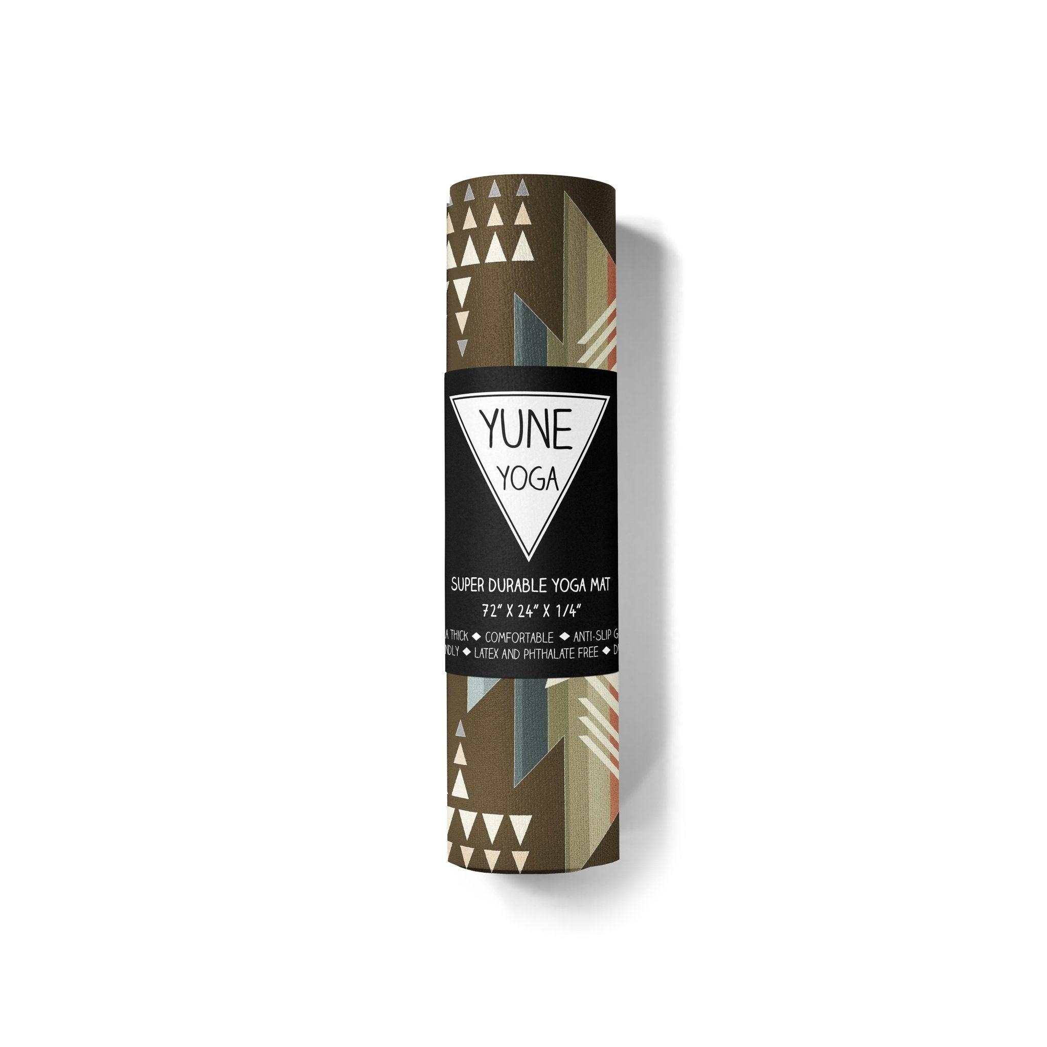 Yoga Mat | 6mm Thick | Brown | Non - Slip | Eco Friendly | Yune Yoga | Buffalo Hills Soil Yune Yoga