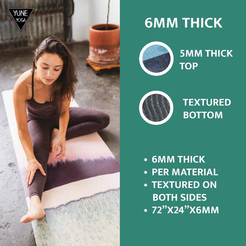 Yoga Mat | 6mm Thick | Giraffe | Non - Slip | Eco Friendly | Yune Yoga Yune Yoga