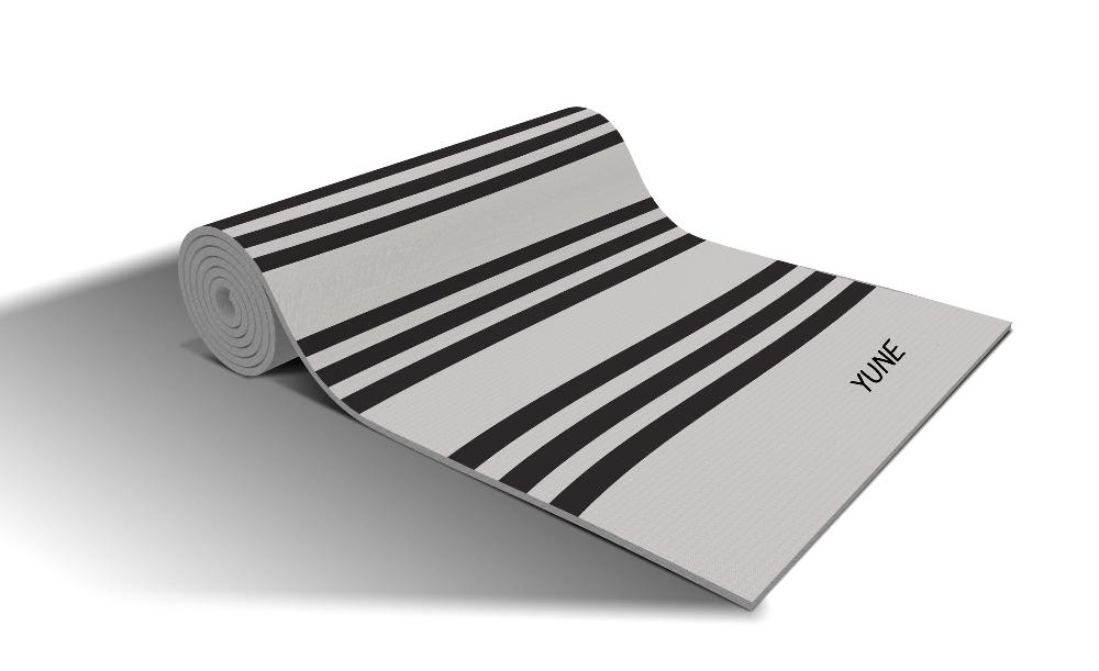 Yoga Mat | 6mm Thick | Gray | Non - Slip | Eco Friendly | Yune Yoga | IR77 Yune Yoga