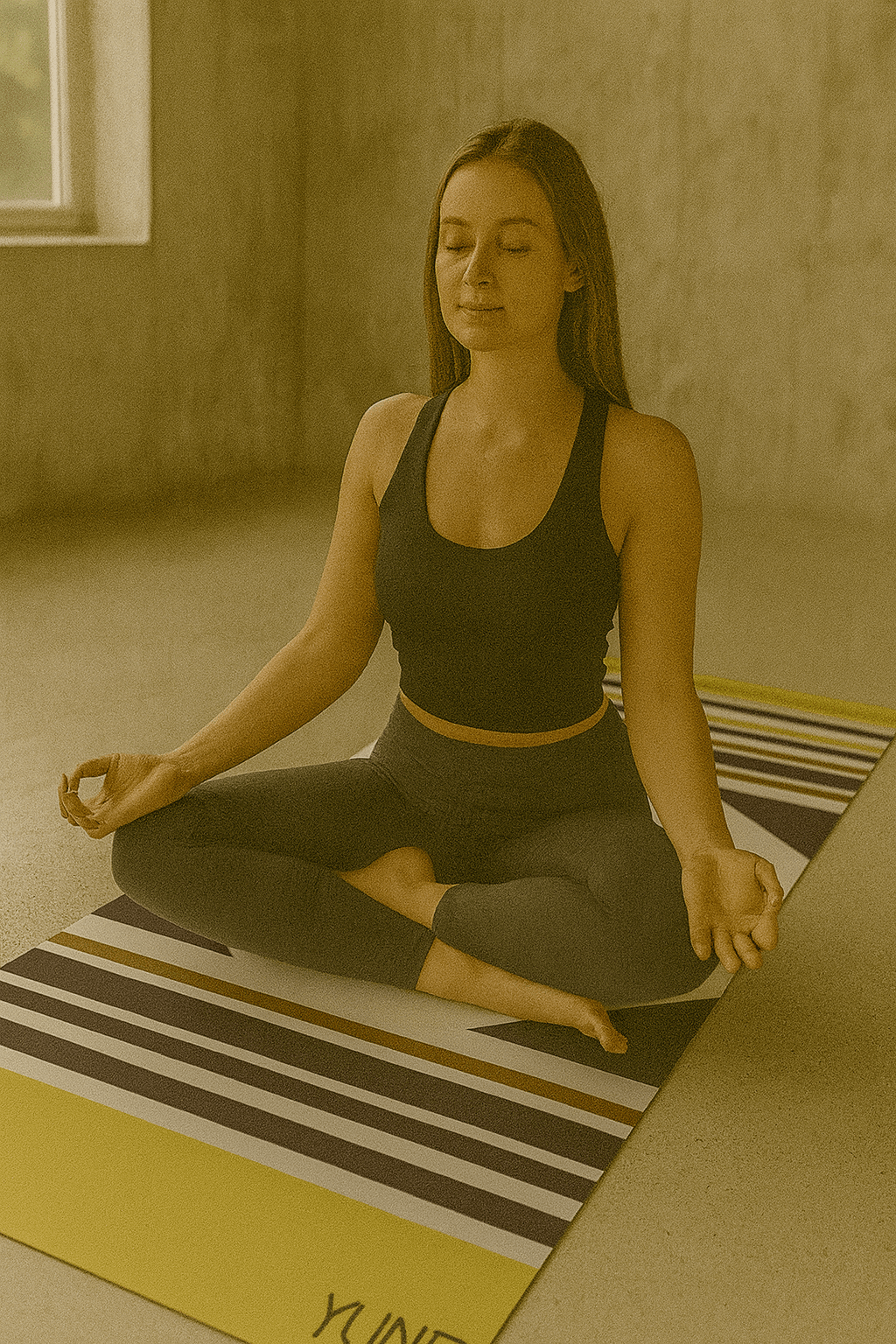 Yoga Mat | 6mm Thick | Green | Non - Slip | Eco Friendly | Yune Yoga | Gemini Yune Yoga