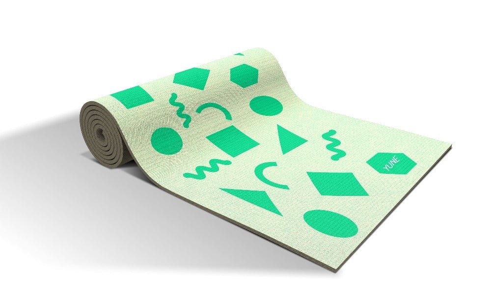 Yoga Mat | 6mm Thick | Green | Non - Slip | Eco Friendly | Yune Yoga | Oberon Yune Yoga