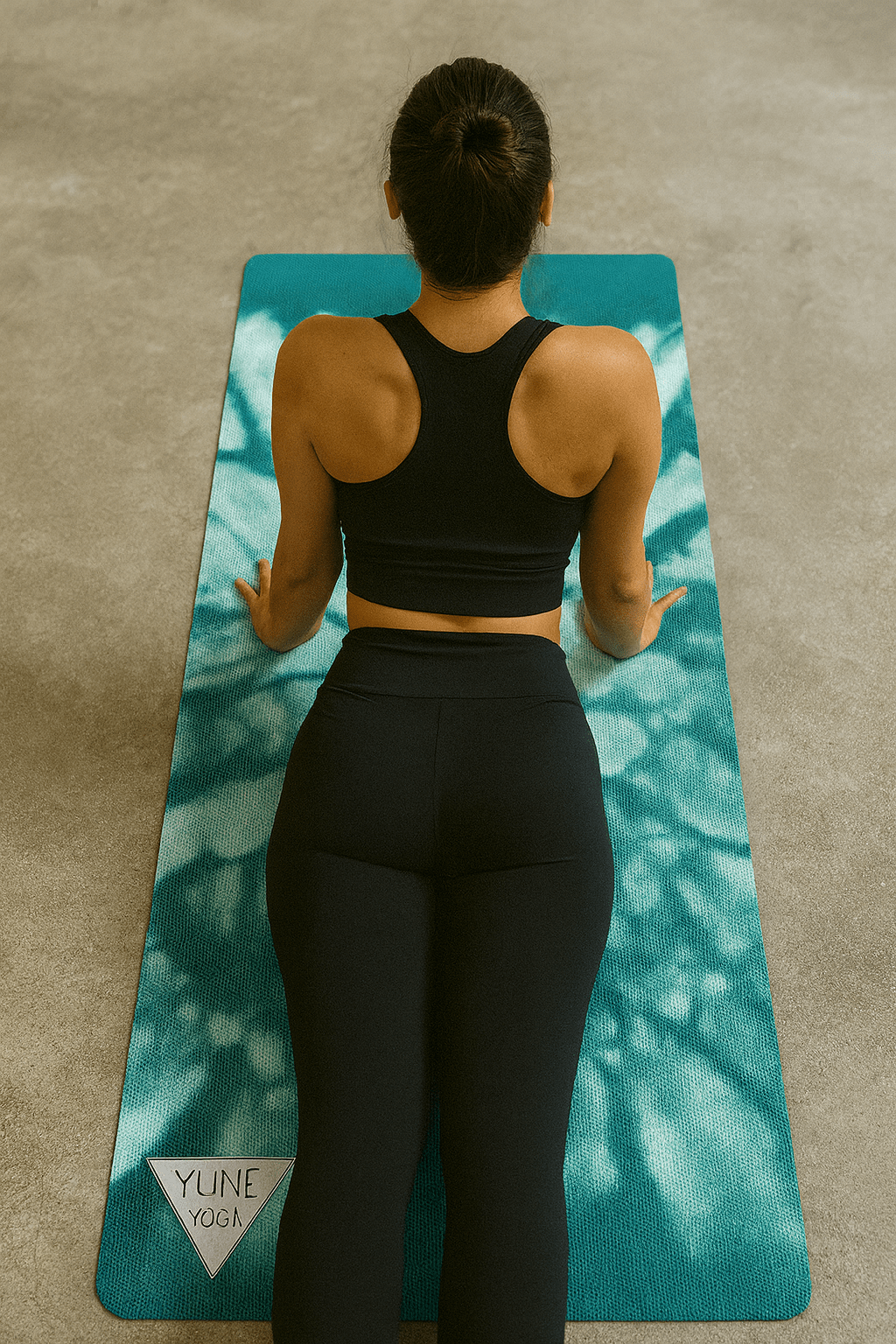 Yoga Mat | 6mm Thick | Green Tie Dye | Non - Slip | Eco Friendly | Yune Yoga | Sangfroid Yune Yoga