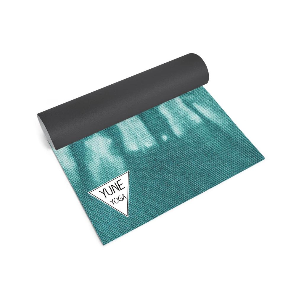 Yoga Mat | 6mm Thick | Green Tie Dye | Non - Slip | Eco Friendly | Yune Yoga | Sangfroid Yune Yoga
