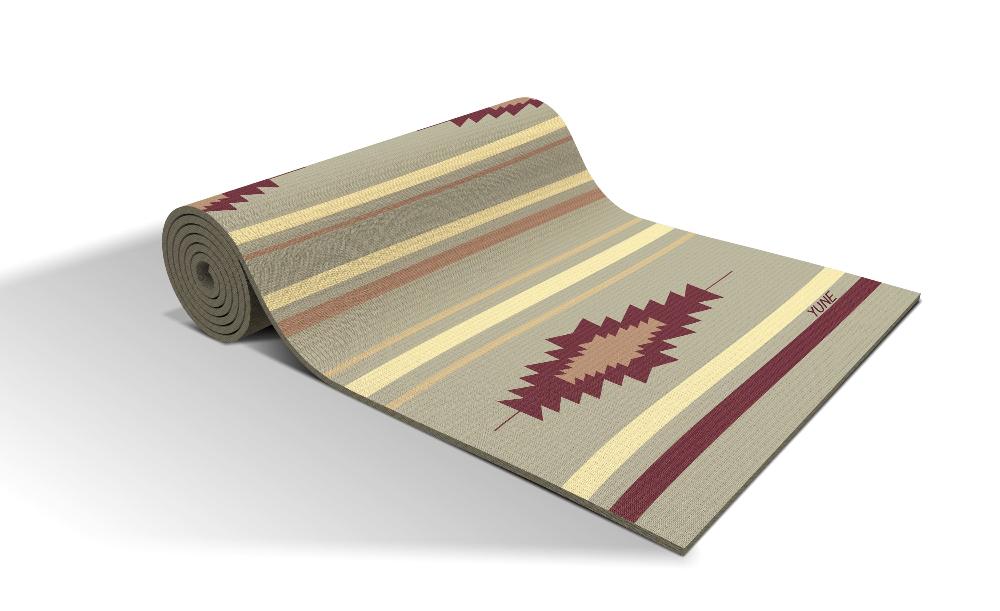 Yoga Mat | 6mm Thick | Grey | Non - Slip | Eco Friendly | Yune Yoga | Suzy Yune Yoga