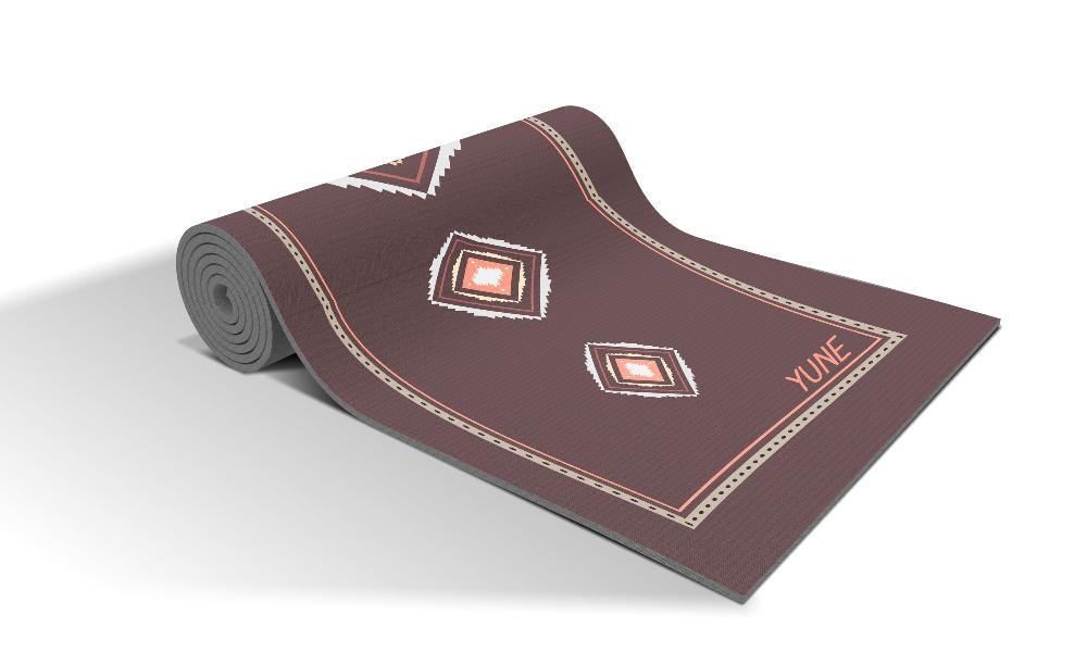Yoga Mat | 6mm Thick | Maroon | Non - Slip | Eco Friendly | Yune Yoga | Betty Yune Yoga