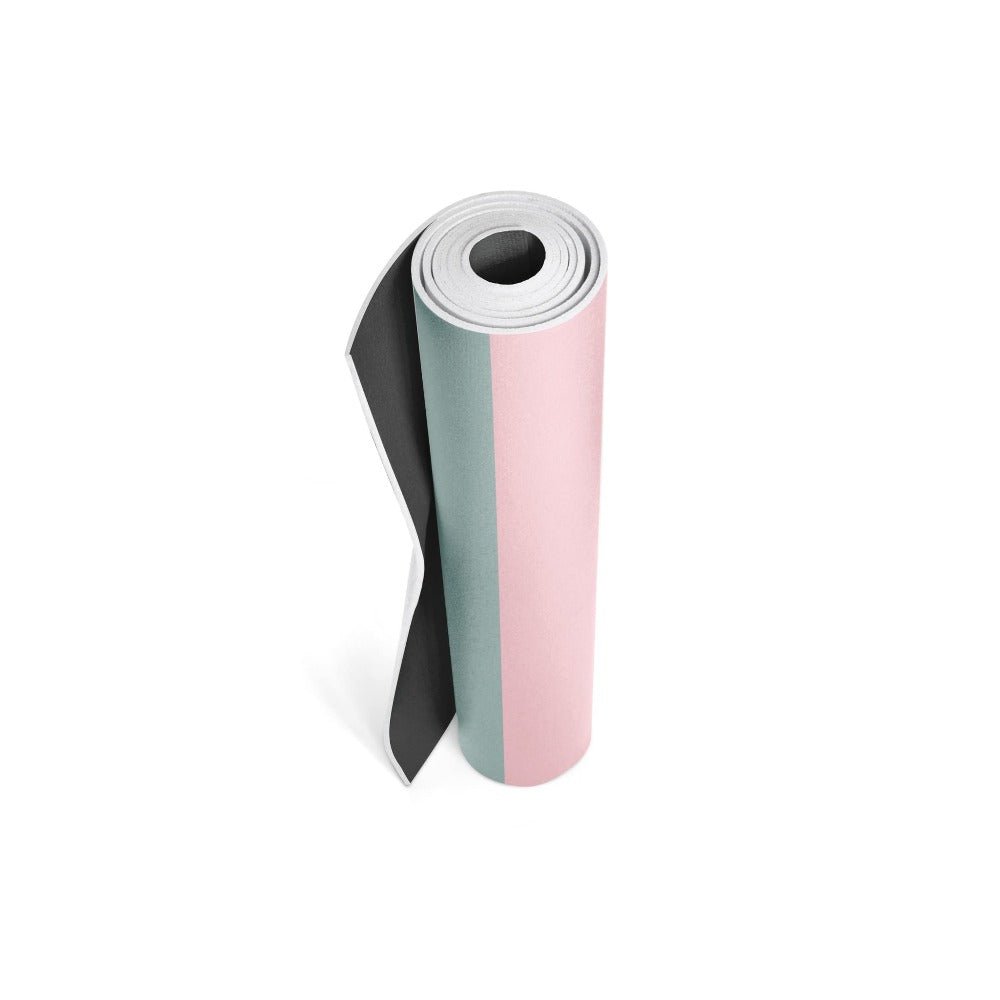 Yoga Mat | 6mm Thick | Multi Color Striped | Non - Slip | Eco Friendly | Yune Yoga | Malibu Yune Yoga