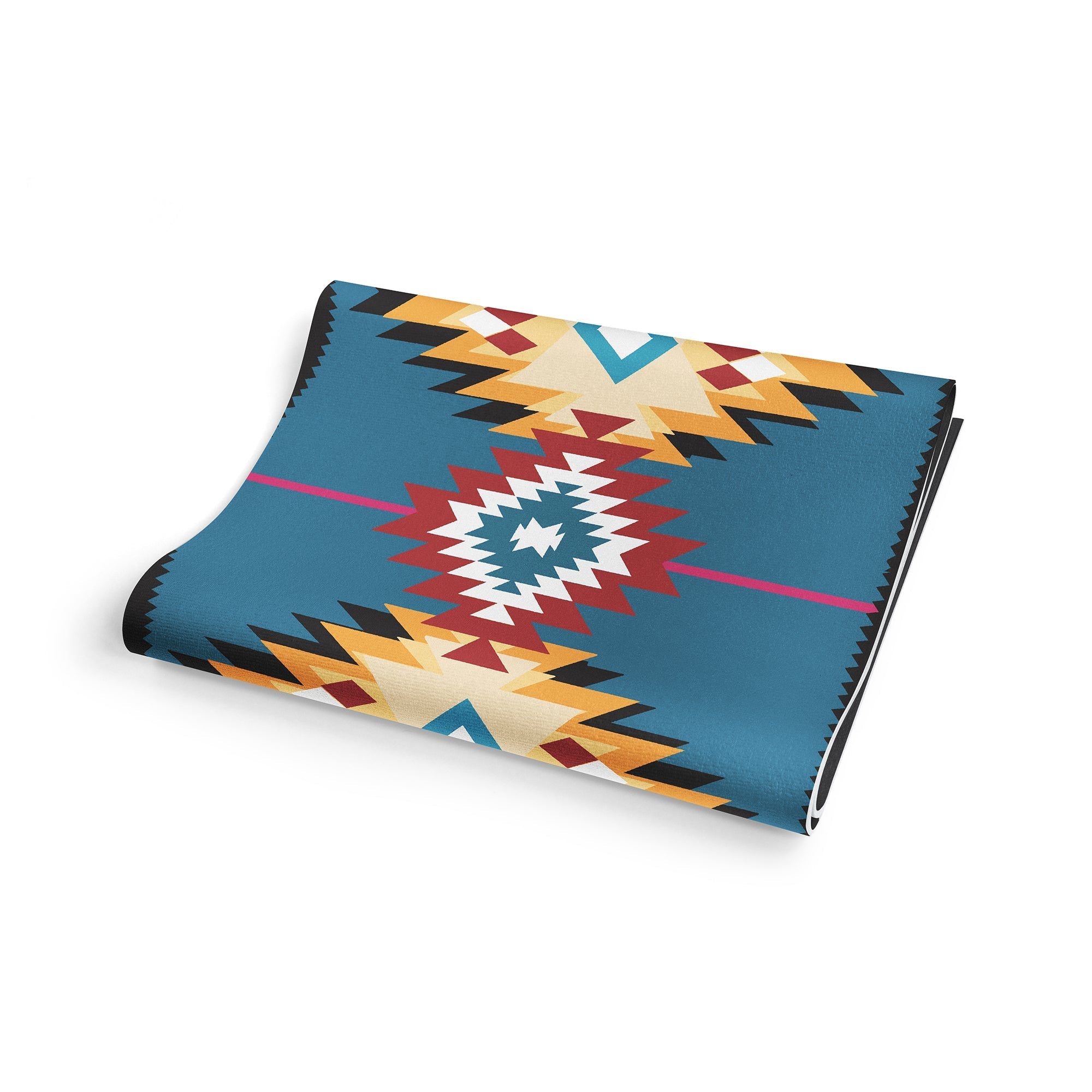 Yoga Mat | 6mm Thick | Multi Color Striped | Non - Slip | Eco Friendly | Yune Yoga | Snake River Yune Yoga