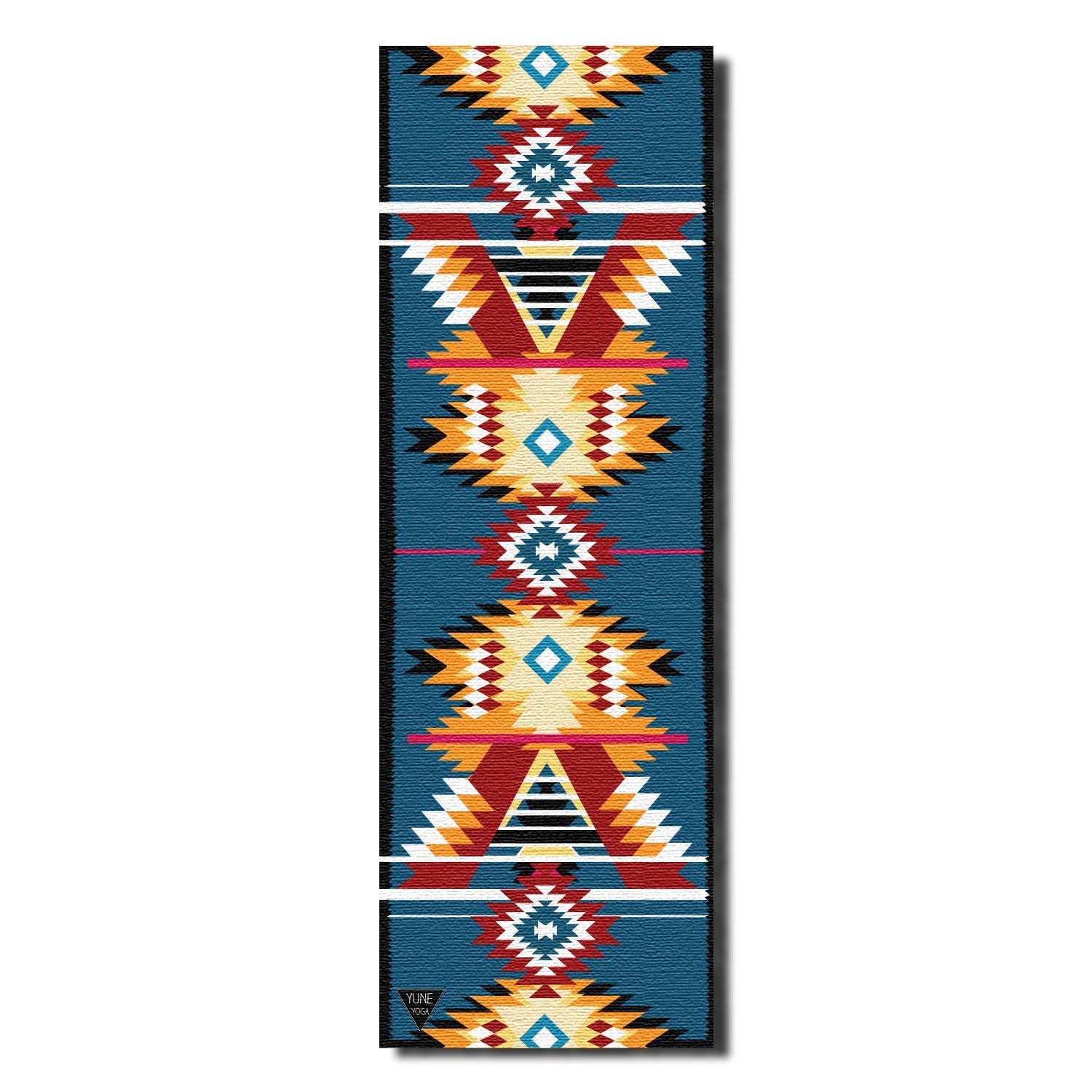 Yoga Mat | 6mm Thick | Multi Color Striped | Non - Slip | Eco Friendly | Yune Yoga | Snake River Yune Yoga