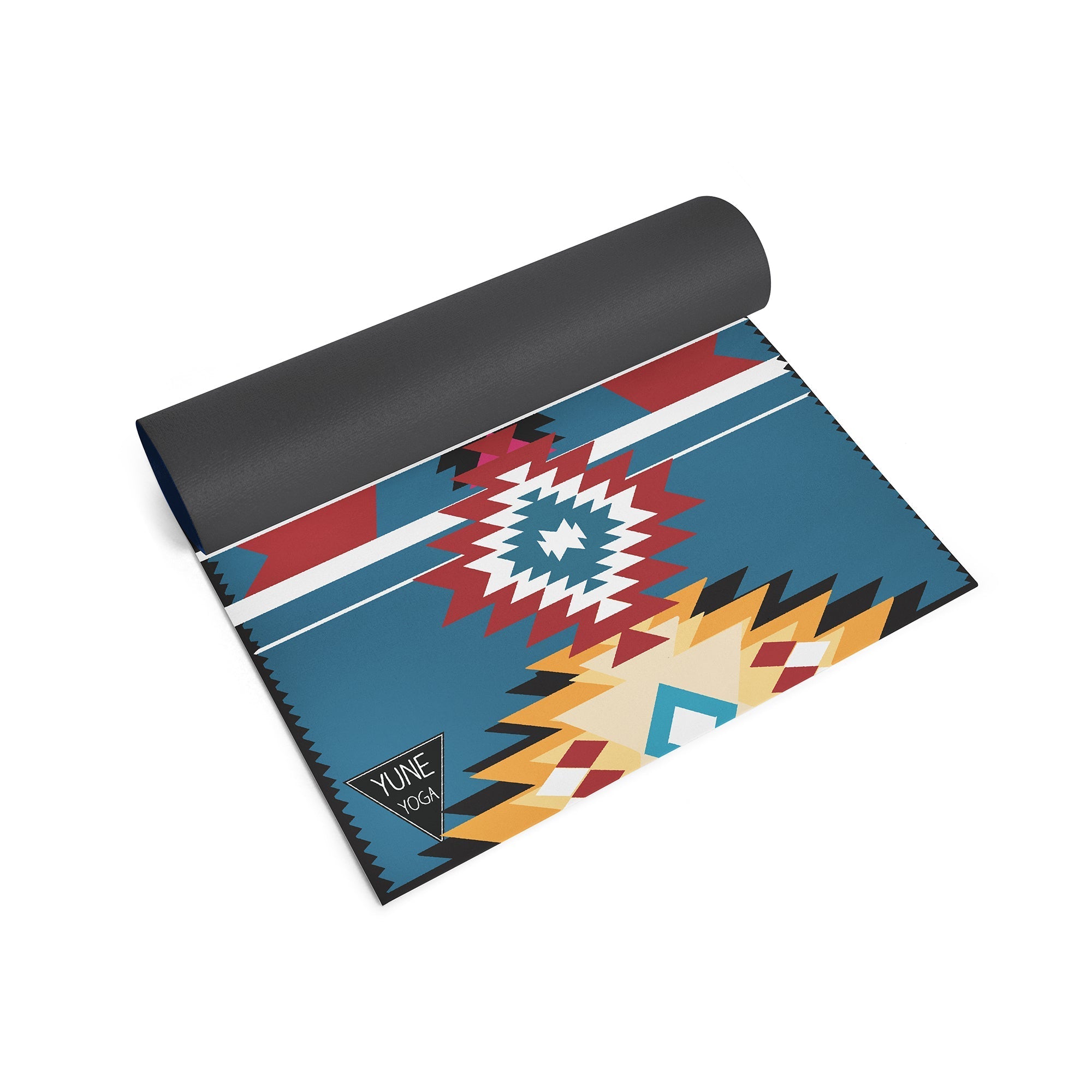 Yoga Mat | 6mm Thick | Multi Color Striped | Non - Slip | Eco Friendly | Yune Yoga | Snake River Yune Yoga