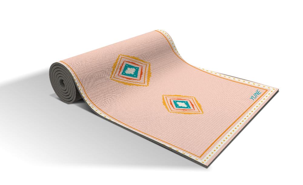 Yoga Mat | 6mm Thick | Pink | Non - Slip | Eco Friendly | Yune Yoga | Stella Yune Yoga