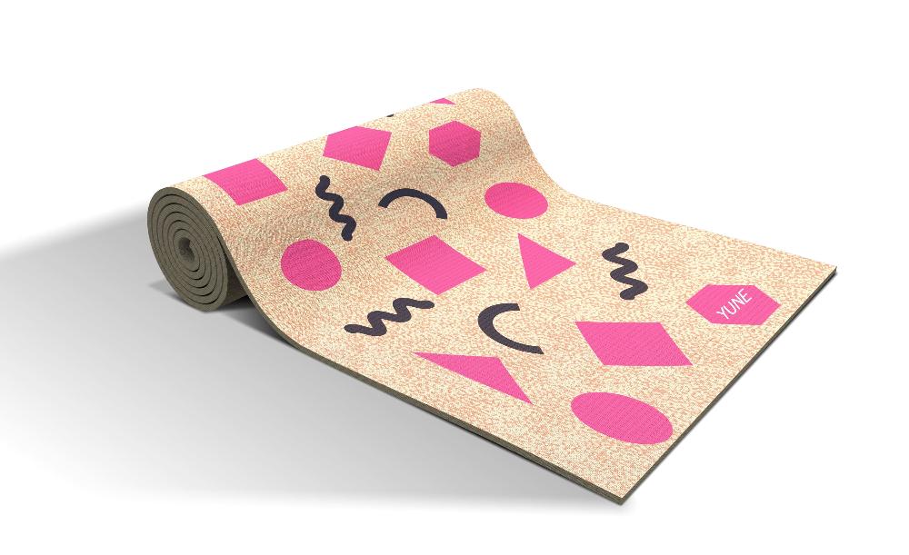 Yoga Mat | 6mm Thick | Pink | Non - Slip | Eco Friendly | Yune Yoga | Titania Yune Yoga