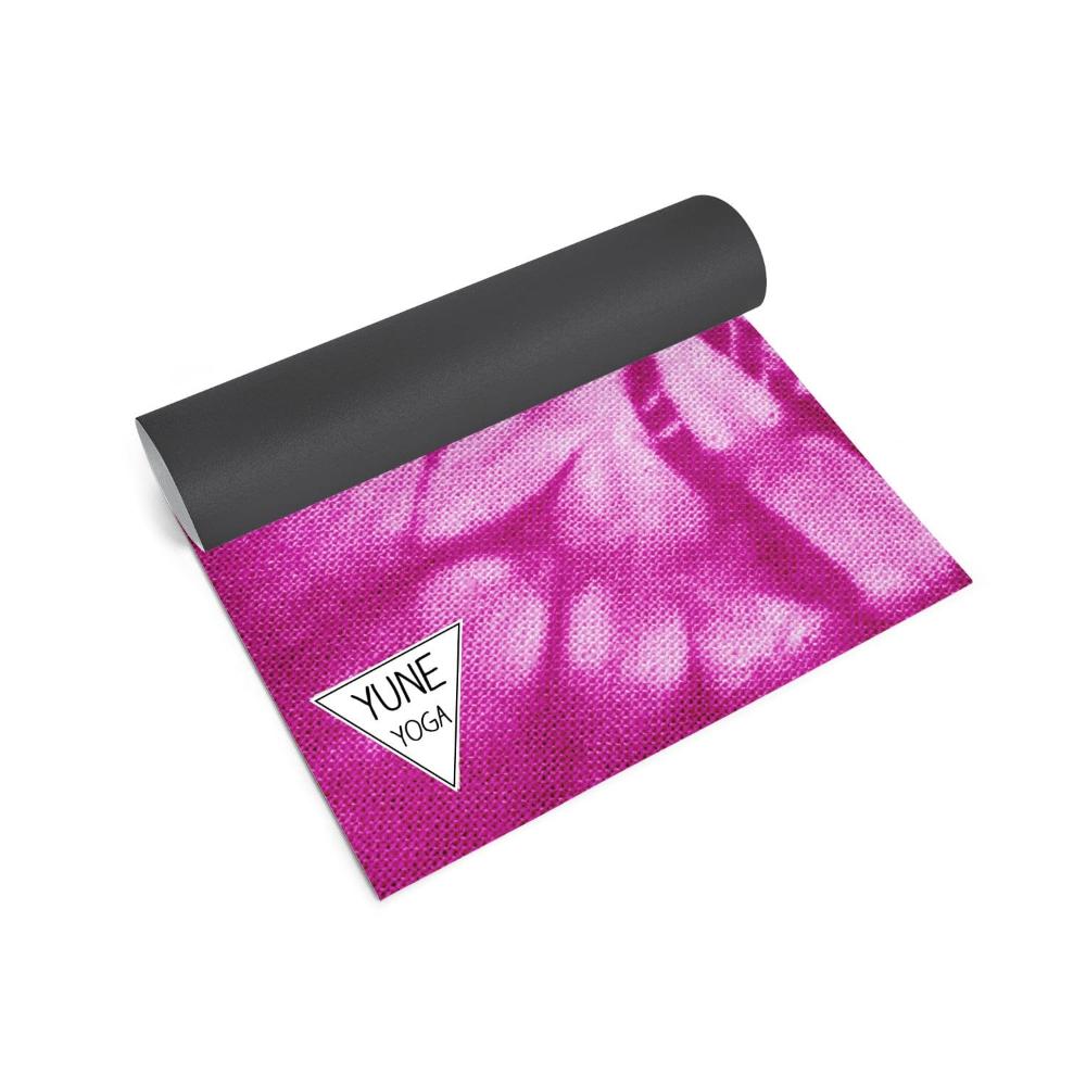 Yoga Mat | 6mm Thick | Pink Tie Dye | Non - Slip | Eco Friendly | Yune Yoga | Elan Yune Yoga
