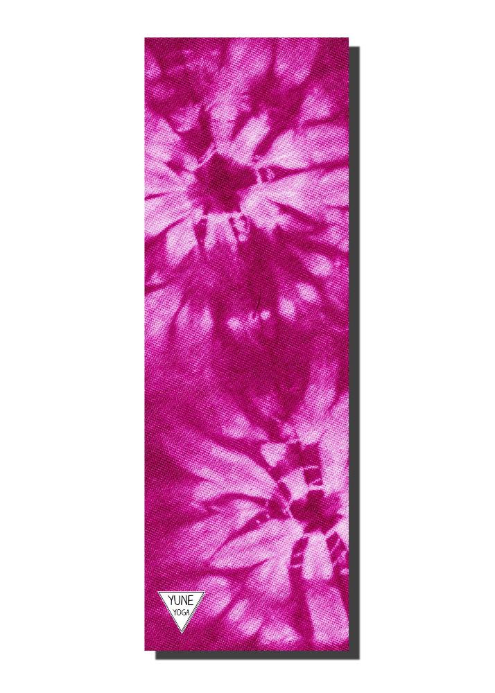 Yoga Mat | 6mm Thick | Pink Tie Dye | Non - Slip | Eco Friendly | Yune Yoga | Elan Yune Yoga
