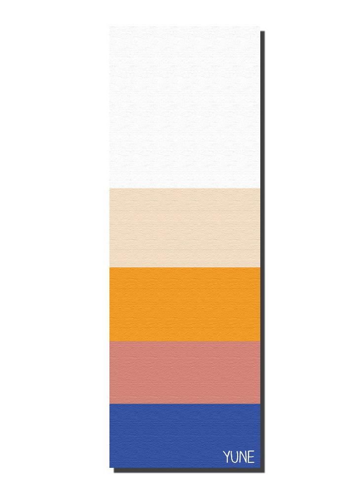 Yoga Mat | 6mm Thick | Striped | Non - Slip | Eco Friendly | Yune Yoga | Bondi Yune Yoga