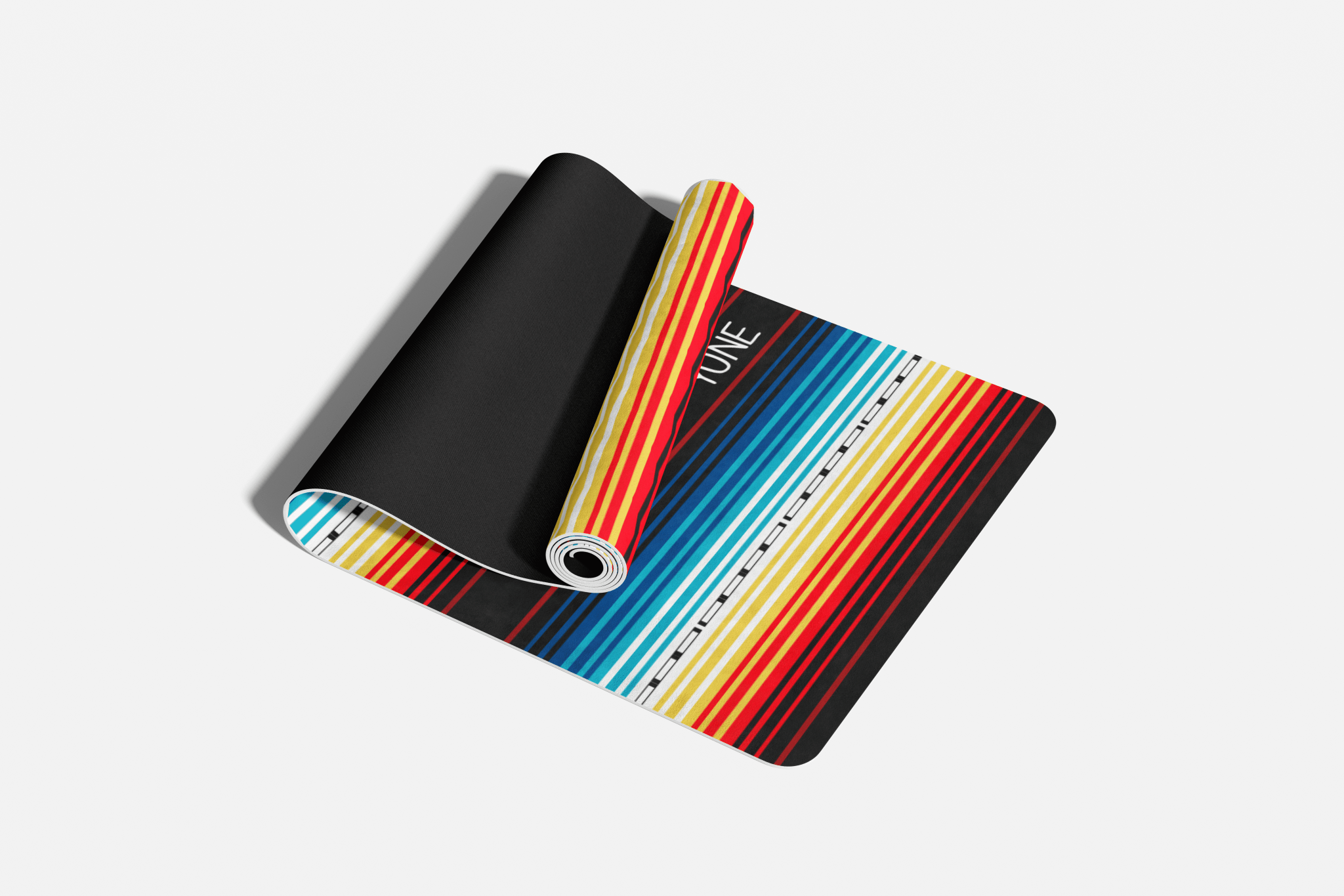 Yoga Mat | 6mm Thick | Striped | Non - Slip | Eco Friendly | Yune Yoga | Devo Yune Yoga