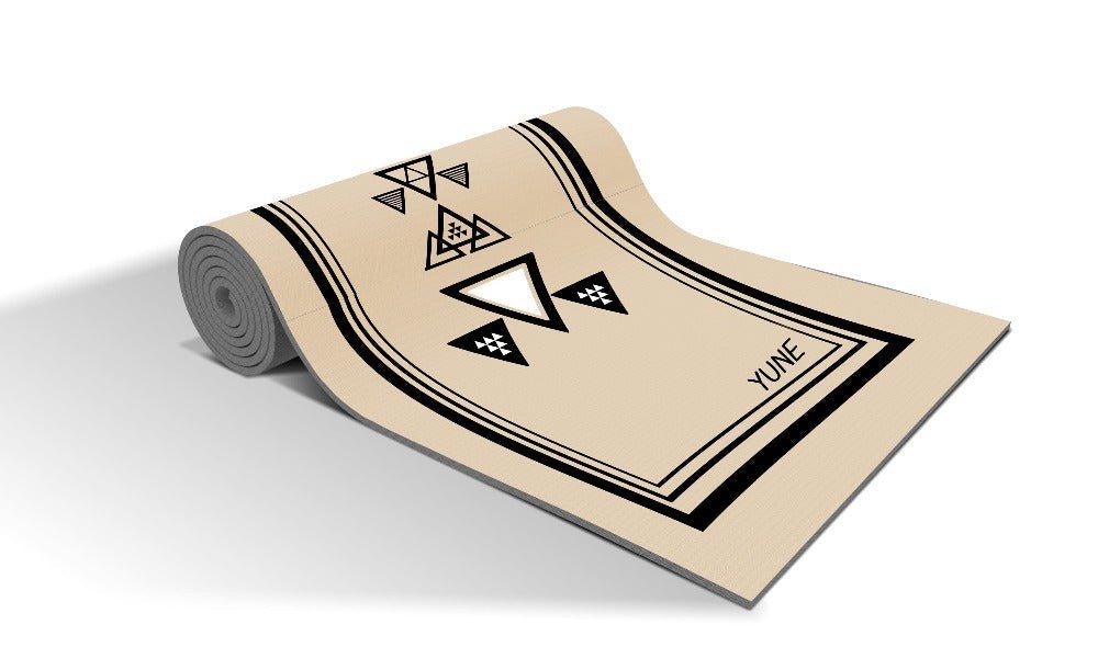 Yoga Mat | 6mm Thick | Striped | Non - Slip | Eco Friendly | Yune Yoga | Mariah Yune Yoga