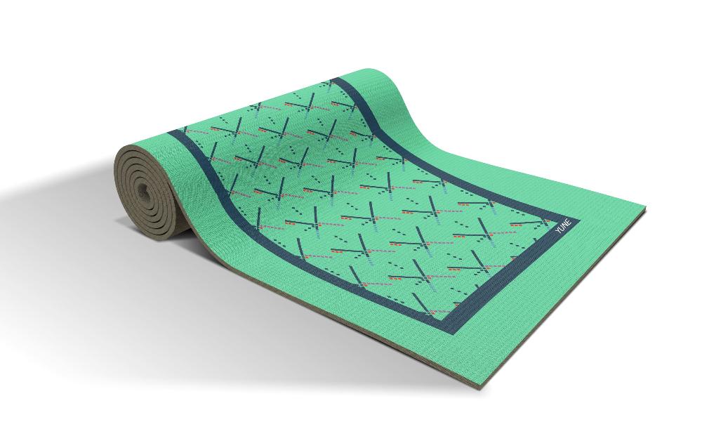 Yoga Mat | 6mm Thick | Turquoise | Non - Slip | Eco Friendly | Yune Yoga | PDX Carpet Yune Yoga