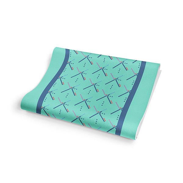 Yoga Mat | 6mm Thick | Turquoise | Non - Slip | Eco Friendly | Yune Yoga | PDX Carpet Yune Yoga