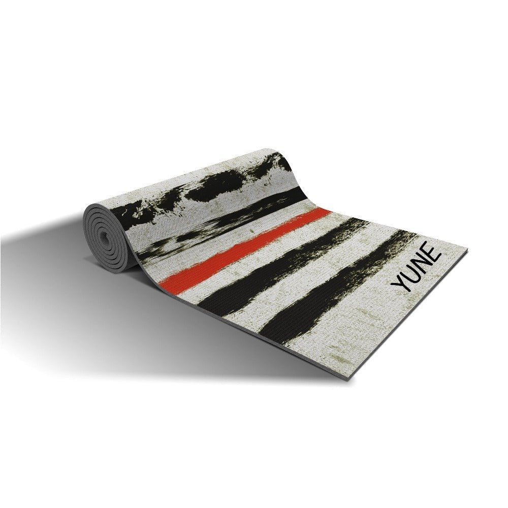 Yoga Mat | 6mm Thick | White Black | Non - Slip | Eco Friendly | Yune Yoga | Juniper Yune Yoga