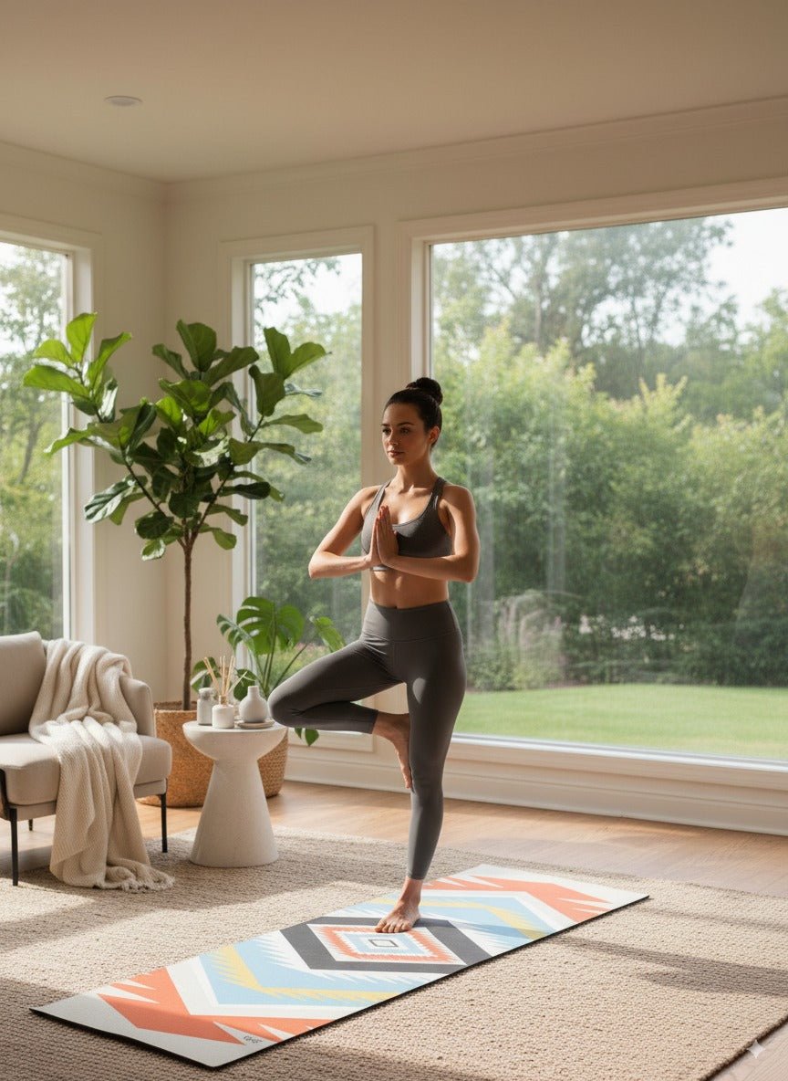 Yoga Mat | 6mm Thick | White | Non - Slip | Eco Friendly | Yune Yoga | Juliet Yune Yoga