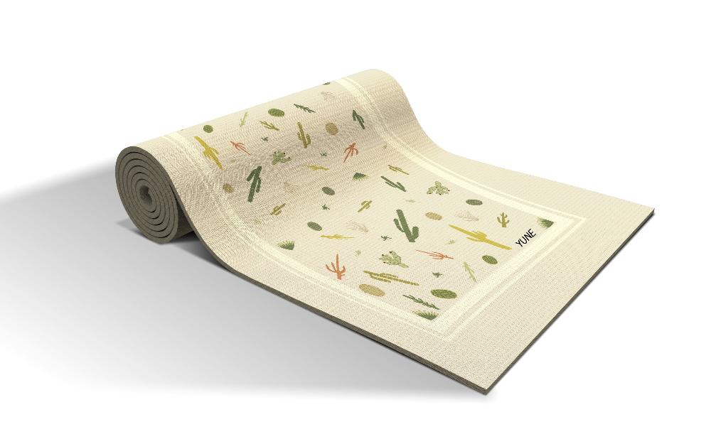 Yoga Mat | 6mm Thick | White | Non - Slip | Eco Friendly | Yune Yoga | Juno Yune Yoga