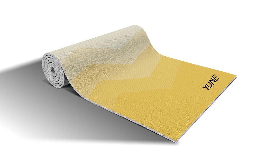 Yoga Mat | 6mm Thick | Yellow | Non - Slip | Eco Friendly | Yune Yoga | Pumice Yune Yoga