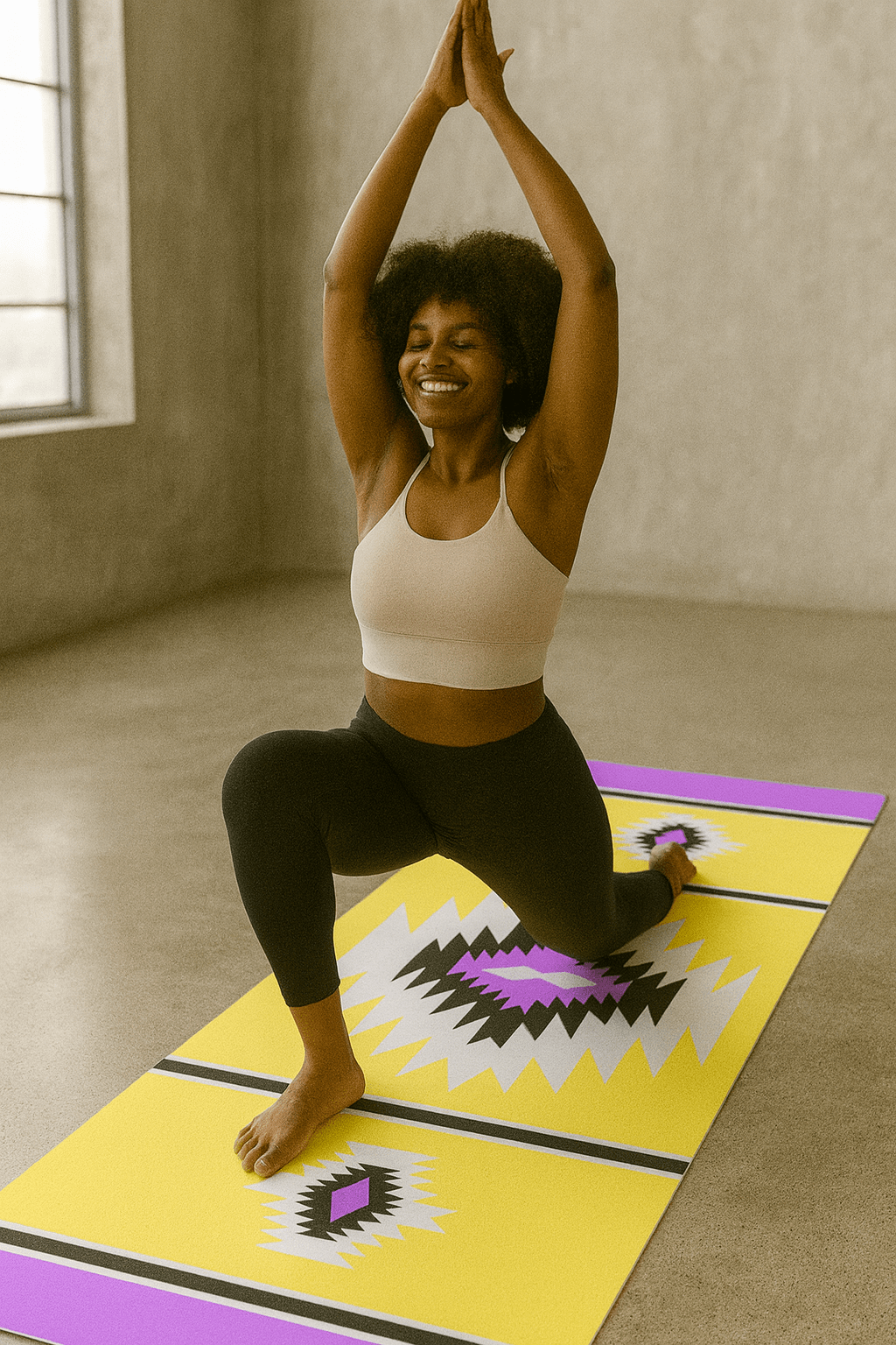 Yoga Mat | 6mm Thick | Yellow| Non - Slip | Eco Friendly | Yune Yoga | Stevie Yune Yoga