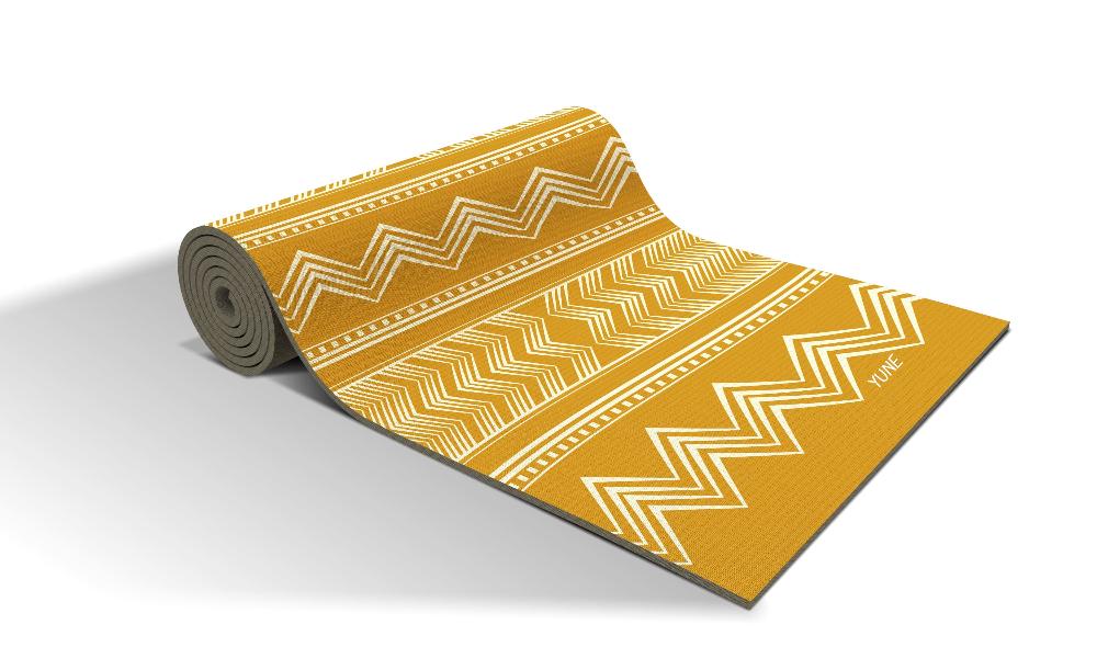 Yoga Mat | 6mm Thick | Yellow | Non - Slip | Eco Friendly | Yune Yoga | Wes Yune Yoga