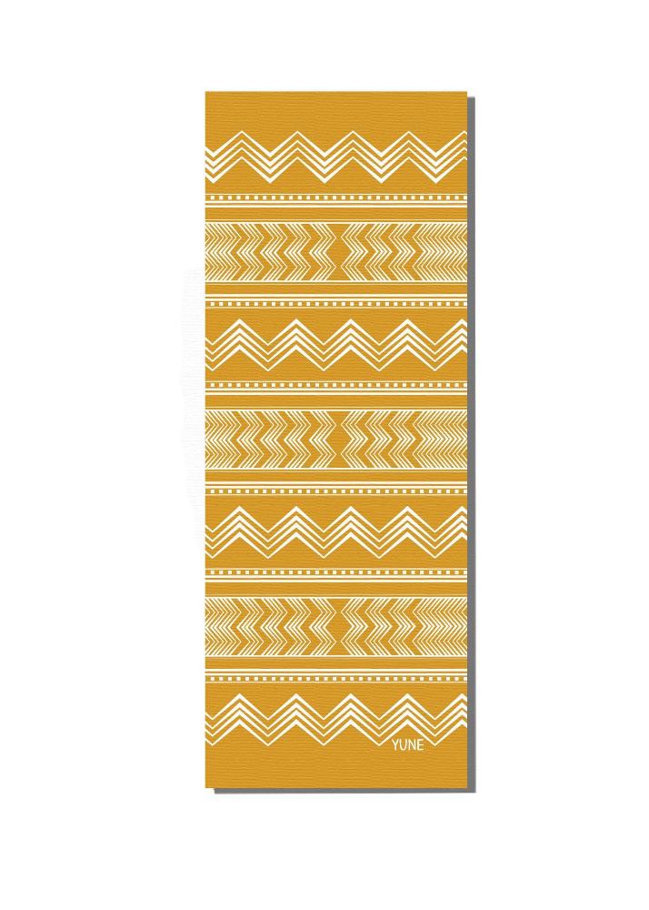 Yoga Mat | 6mm Thick | Yellow | Non - Slip | Eco Friendly | Yune Yoga | Wes Yune Yoga