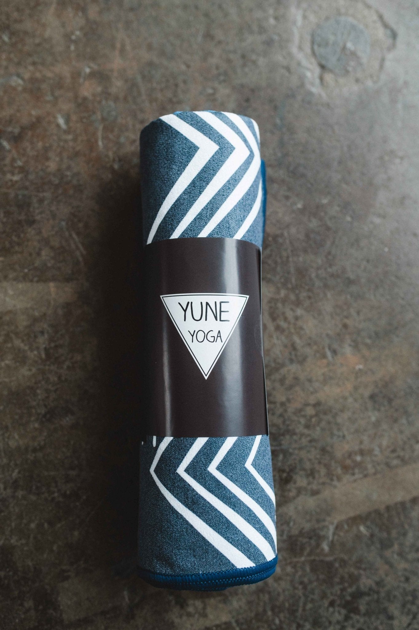 Yoga Towel | Non Slip Silicon Nubs | Absorbent Microfiber | Blue | Yune Yoga | The Diamond Yune Yoga