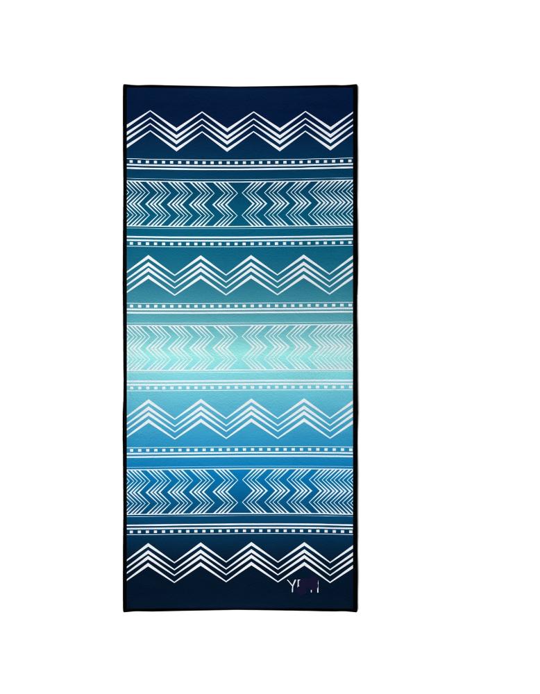 Yoga Towel | Non Slip Silicon Nubs | Absorbent Microfiber | Blue | Yune Yoga | The Diamond Yune Yoga